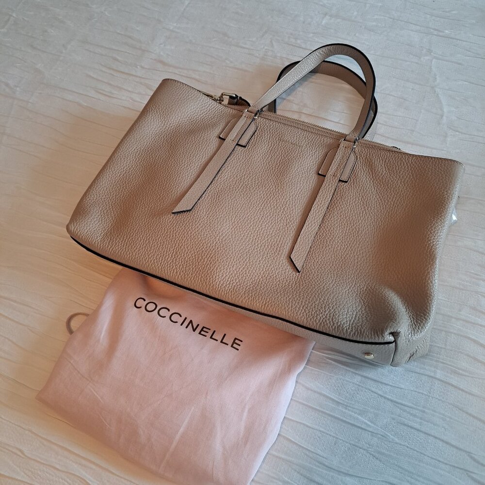 Authentic Coccinelle Supple Pebbled Leather Purse/Tote NEW